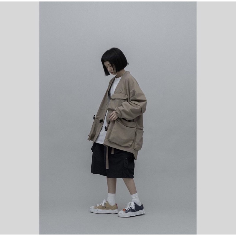 GOOPiMADE VT-04 Utility Jinbei Jacket 孤僻goopi甚平外套沙色一號