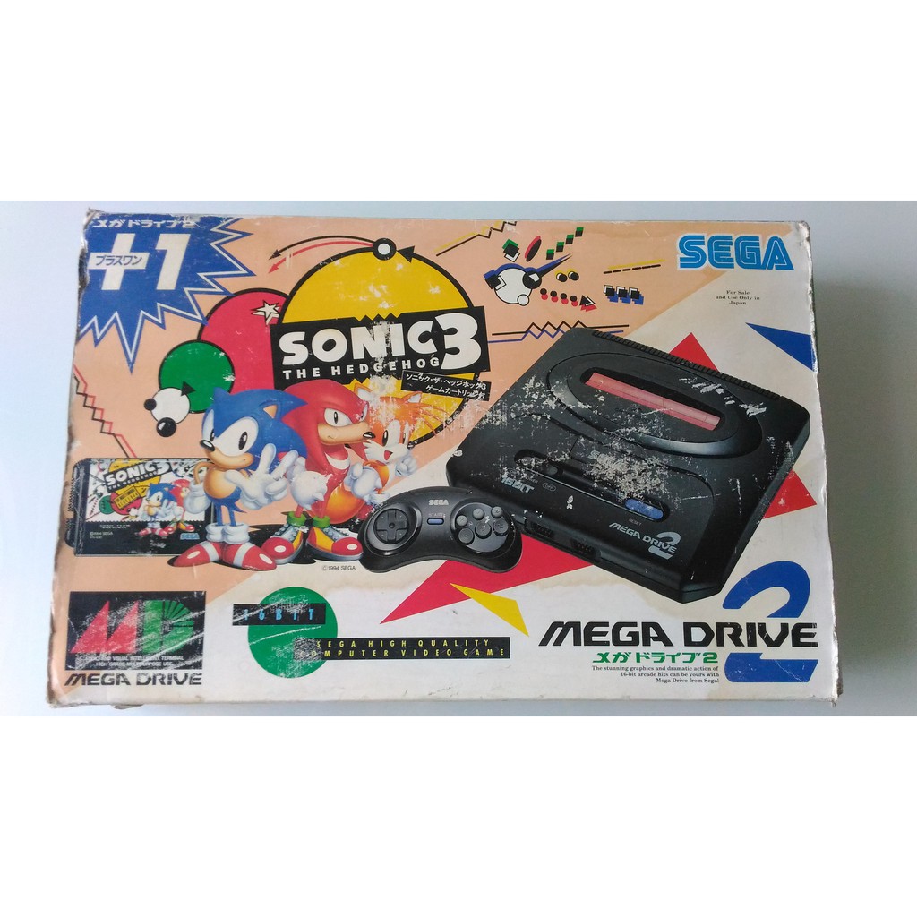 SEGA MD2 主機 音速小子3同捆版 盒裝 日本製 | 蝦皮購物