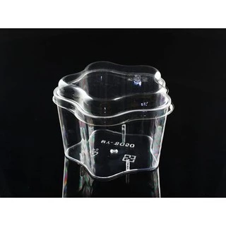 [現貨]10入 160cc五星杯 透明杯 免洗杯 奶酪杯 PS杯 透明杯 果凍杯 甜品杯 塑膠杯 附蓋【G8050】