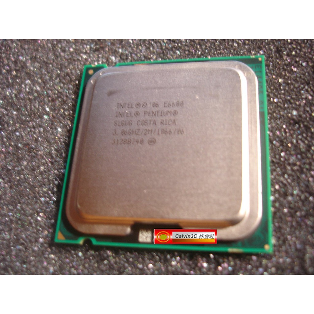 Intel Core2 Duo 雙核心E6600 775腳位速度3.06G 外頻1066M 快取2M 製程