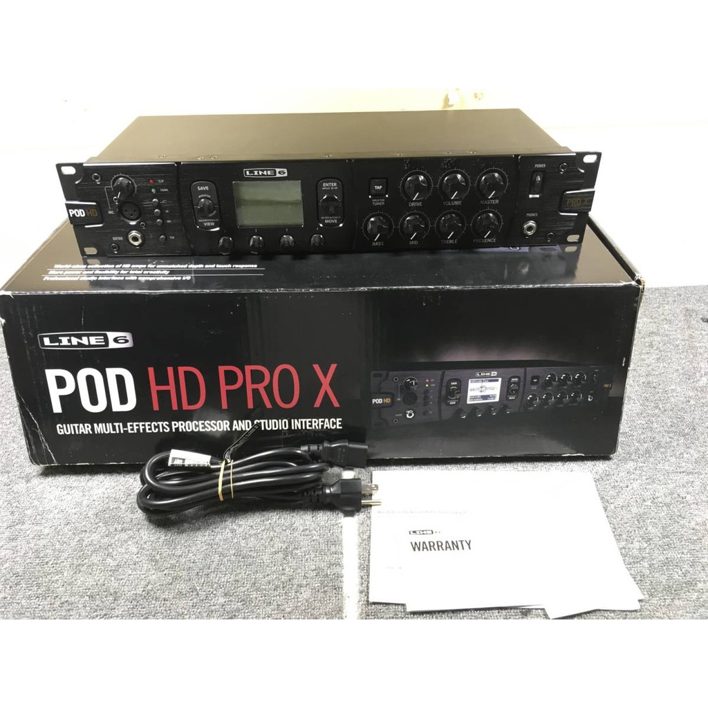 Line 6 POD HD PRO X Rack 機櫃型專業電吉他效果器| 蝦皮購物