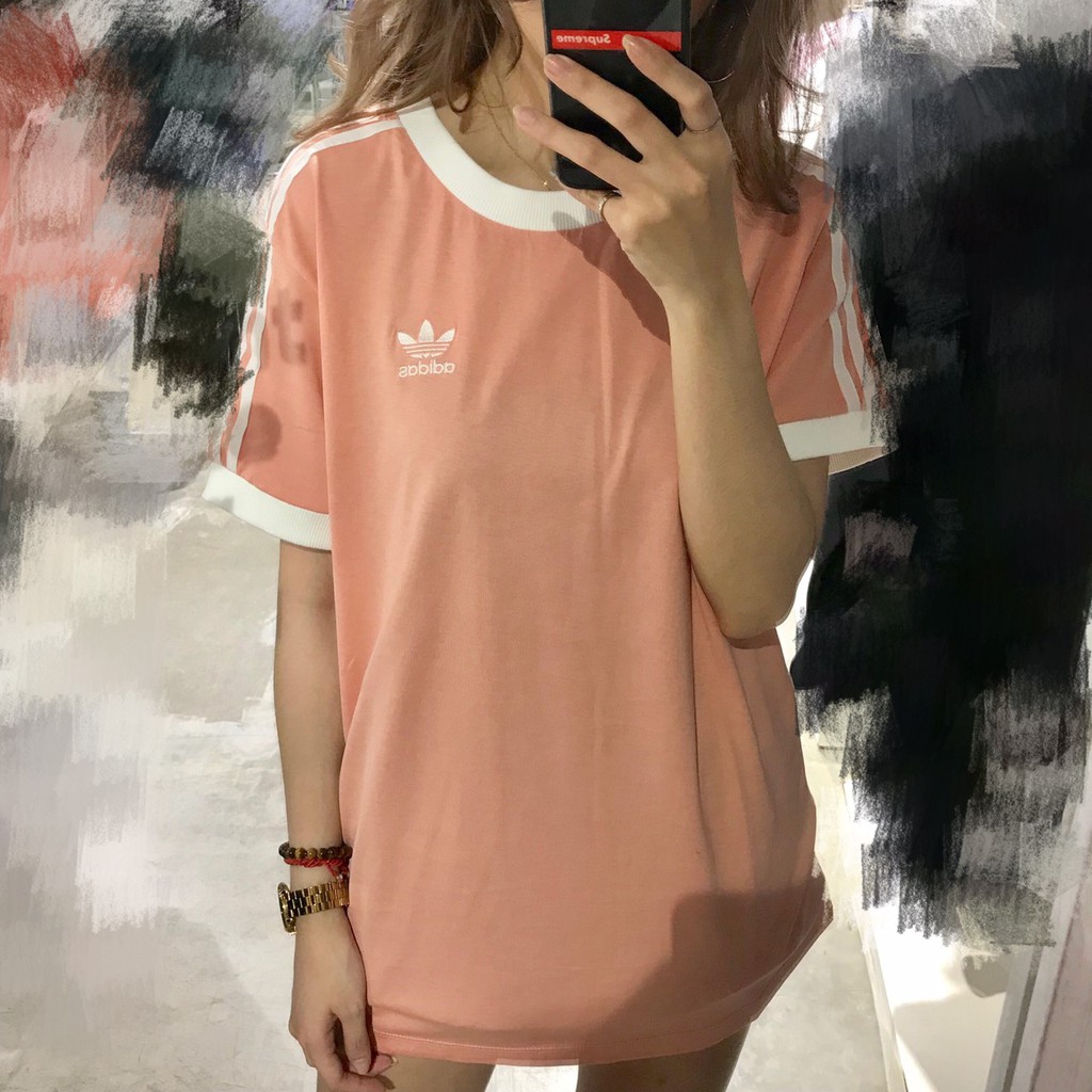 Adidas original 3 stripes tee sale