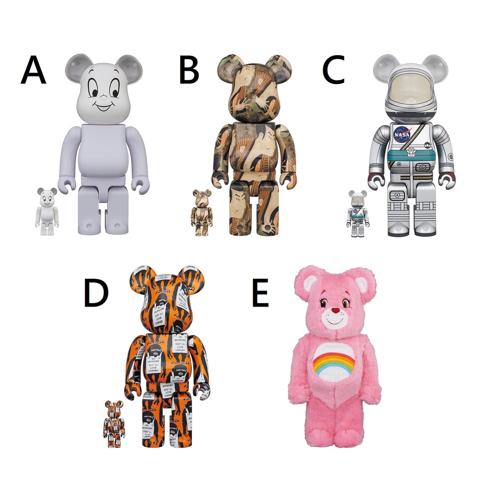 現貨be@rbrick 400% 100% 鬼馬小精靈大谷鬼次nasa 太空人猴子cheer