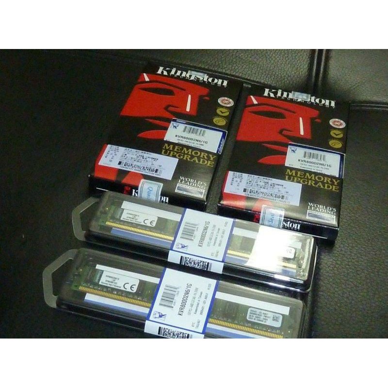全新品 台灣公司貨 金士頓 Kingston DDR2 800 1G 1gb 終保 kvr800d2n6/1g | 蝦皮購物
