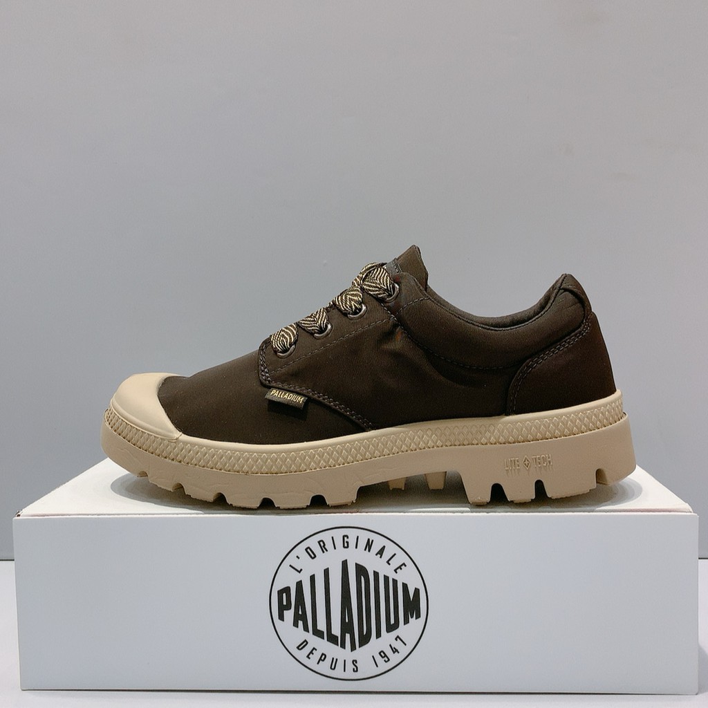 PALLADIUM PAMPA OX PUDDLE LT WP 男女款咖啡色防水雨鞋低筒靴76116