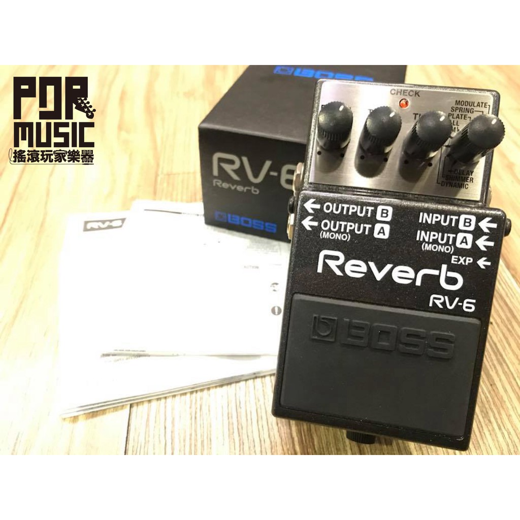 搖滾玩家樂器】全新免運優惠BOSS RV-6 Digital Reverb 數位殘響效果器