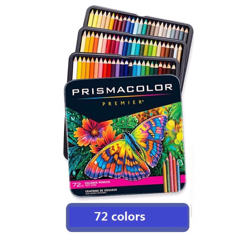 板橋酷酷姐美術】美國Prismacolor 油性色鉛筆72色鐵盒裝！霹靂馬油性彩