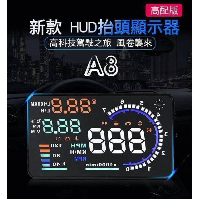 將戰鬥機座艙搬進愛車!領先者 A8 5.5吋彩色大螢幕 HUD,打造熱血與安全的雙重饗宴