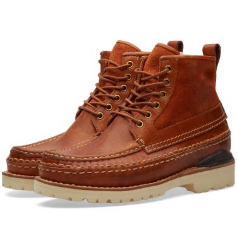 收訂保留） Visvim 稀有ss16 grizzly Boots mid-folk 義大利麂皮靴手工