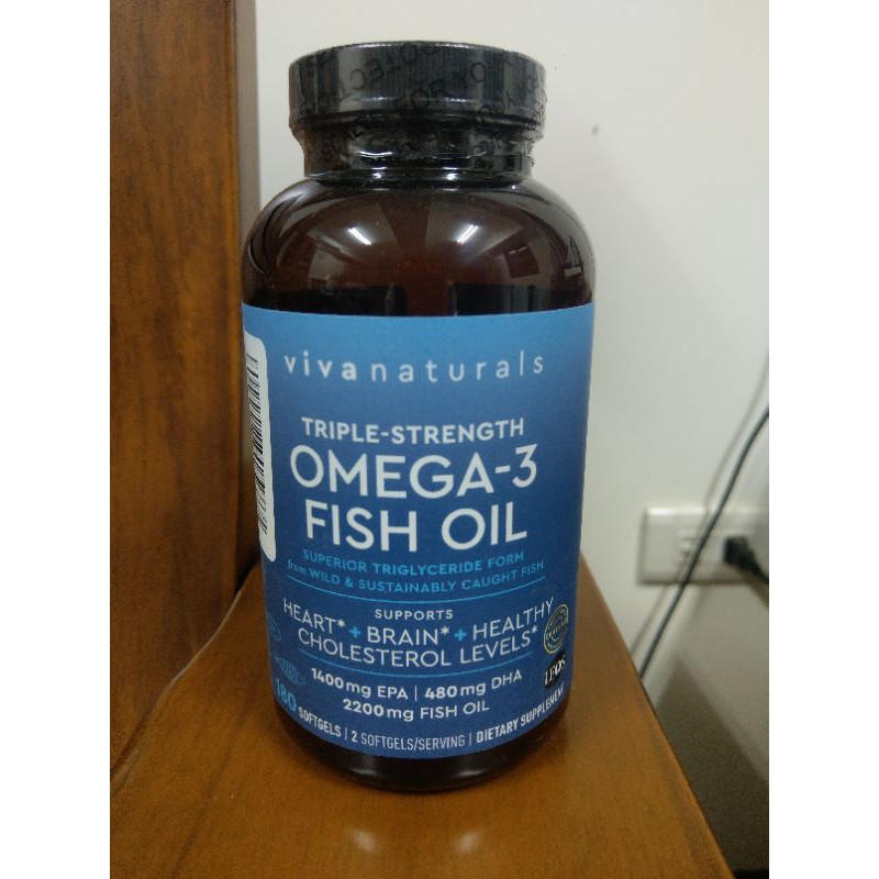 [美國代購] 預購 viva naturals 頂級魚油Omega3 最高純度 IFOS五顆星認證 蝦皮購物