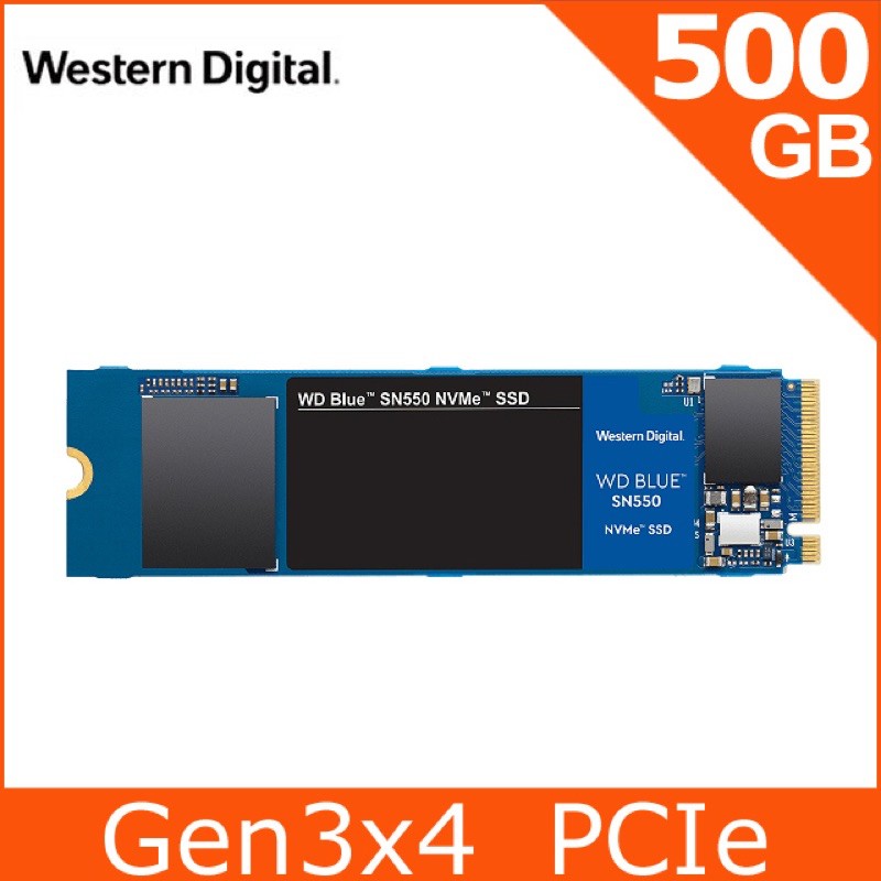 WD 藍標SN550 500GB SSD PCIe NVMe固態硬碟(WDS500G2B0C) | 蝦皮購物