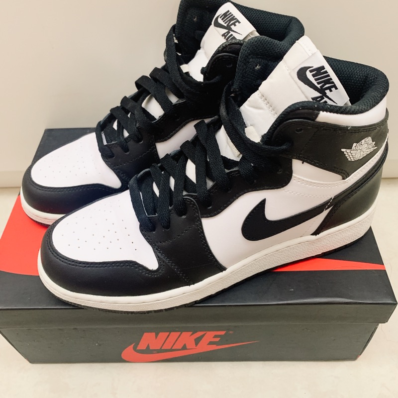 AIR JORDAN 1 RETRO HIGH OG BG 黑白女鞋575441-010 US6.5/24.5cm