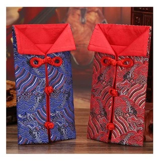 新年 中國結 春節 開運紅包袋 壓歲錢 創意紅包 針織紅包袋 錦緞紅包 中國風 布紅包 錭緞 鍛面