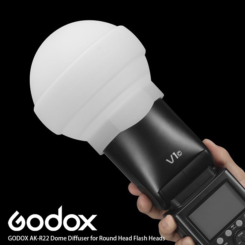 三重☆大人氣☆ Godox AK-R22 矽膠 摺疊 柔光球 圓形燈頭專用 V1 AD100PRO LC30 | 蝦皮購物