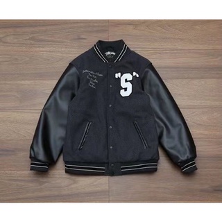 Stussy WORLDWIDE ZIP WORK JACKET 青 L 安心の国内正規品 メンズ