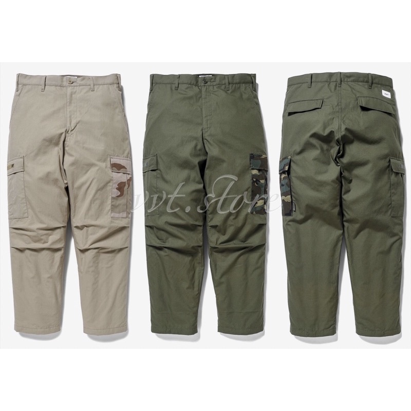 WTAPS 21AW JUNGLE STOCK / TROUSERS / COTTON. RIPSTOP 長褲工作褲