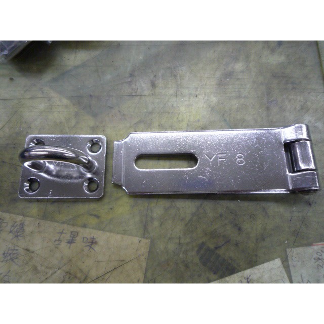 ~金光興修繕屋~白鐵 不鏽鋼 重型板扣 方型地板鈎組 白鐵門扣 8mm 板扣 門栓 | 蝦皮購物