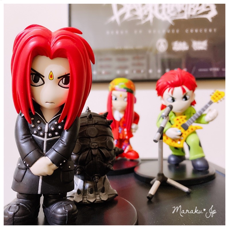 日本限量絕版XJapan 松本秀人HIDE 公仔模型愛心吉他稀有周邊超值