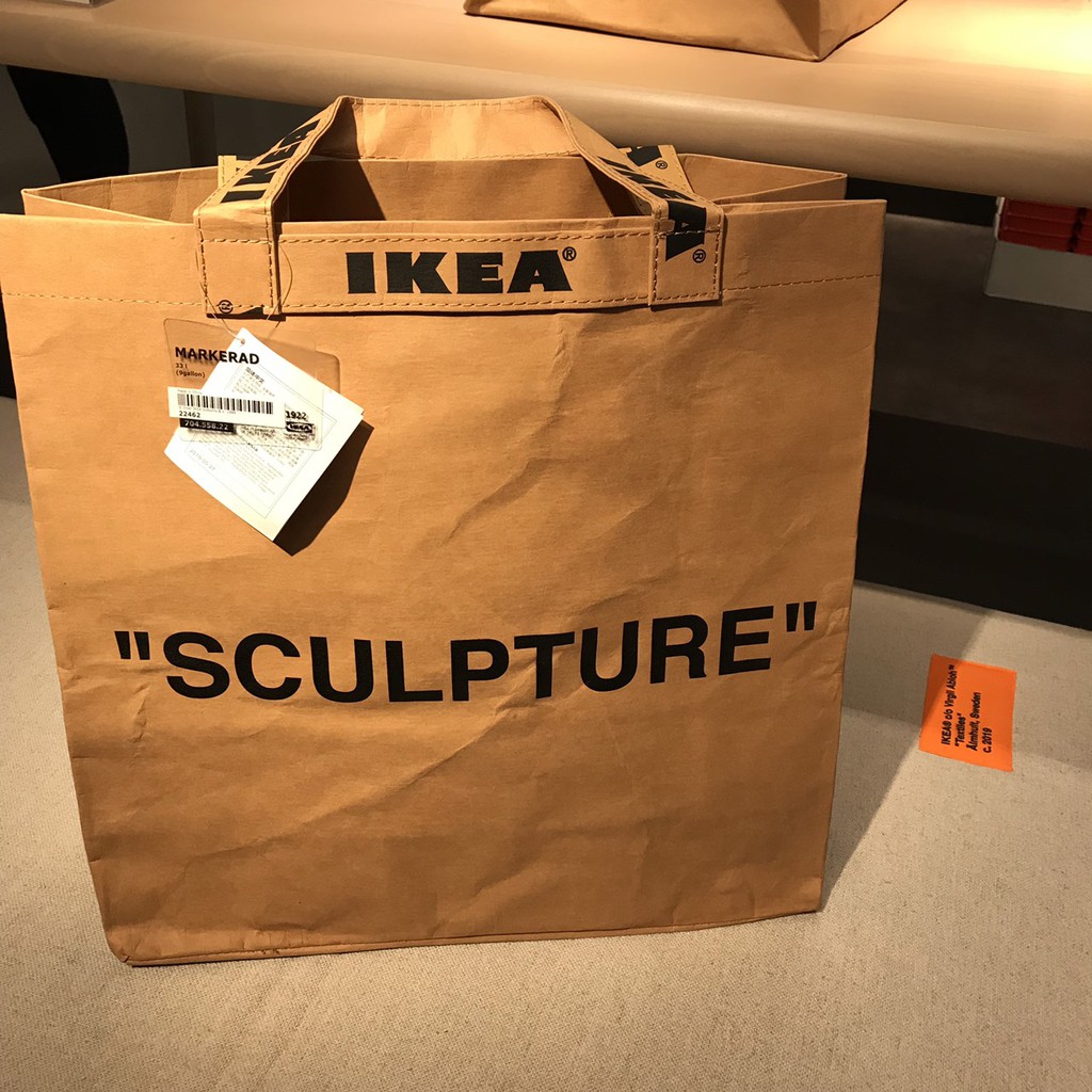 Cloth weekend bag Virgil Abloh x Ikea Beige in Cloth - 28221331