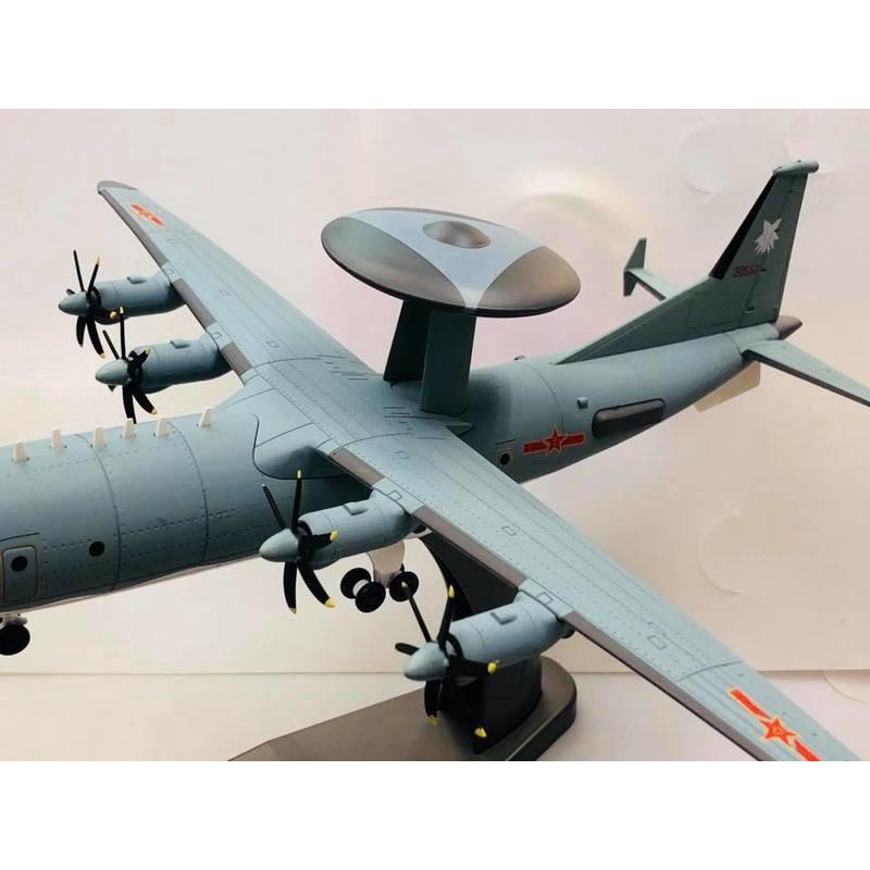模王】中共空警500 KJ-500 最新預警機比例1/100 合金飛機完成品| 蝦皮購物