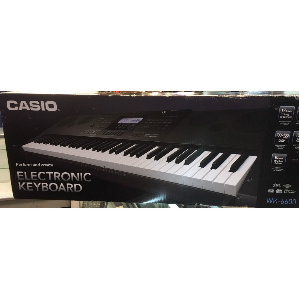 美品 CASIO WK-6600 電子キーボード 76鍵盤 - 鍵盤楽器