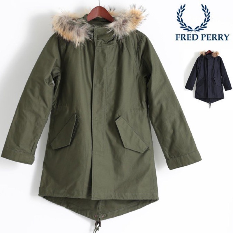 「已售出」FRED PERRY M51 Fishtail PARKA 魚尾 軍綠 大衣 工裝 實際著用參圖2