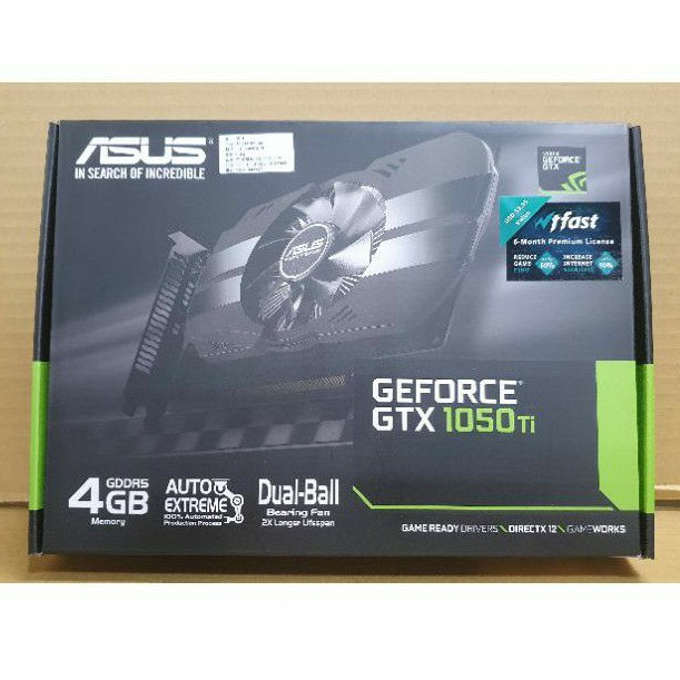 全新】ASUS Phoenix GeForce® PH-GTX 1050TI 4G 顯示卡| 蝦皮購物