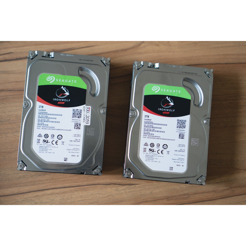 SEAGATE 希捷】IronWolf 2TB 3.5吋5900轉NAS硬碟ST2000VN004（二手