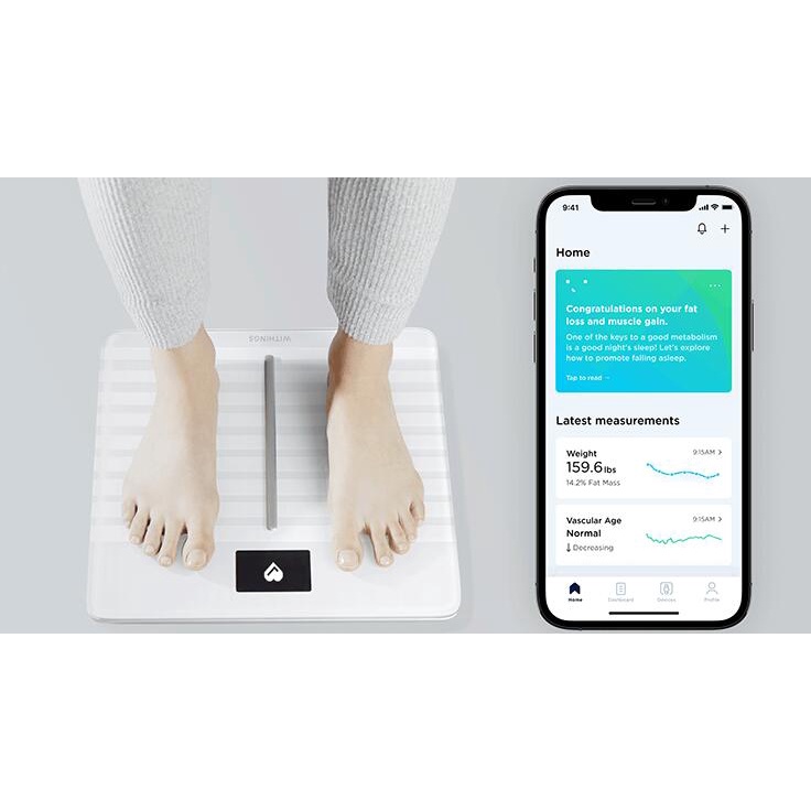 卓越版! 心跳+心血管健康量測《台北快貨》Withings Body Cardio 無線體重 體脂 BMI 管理器(計)