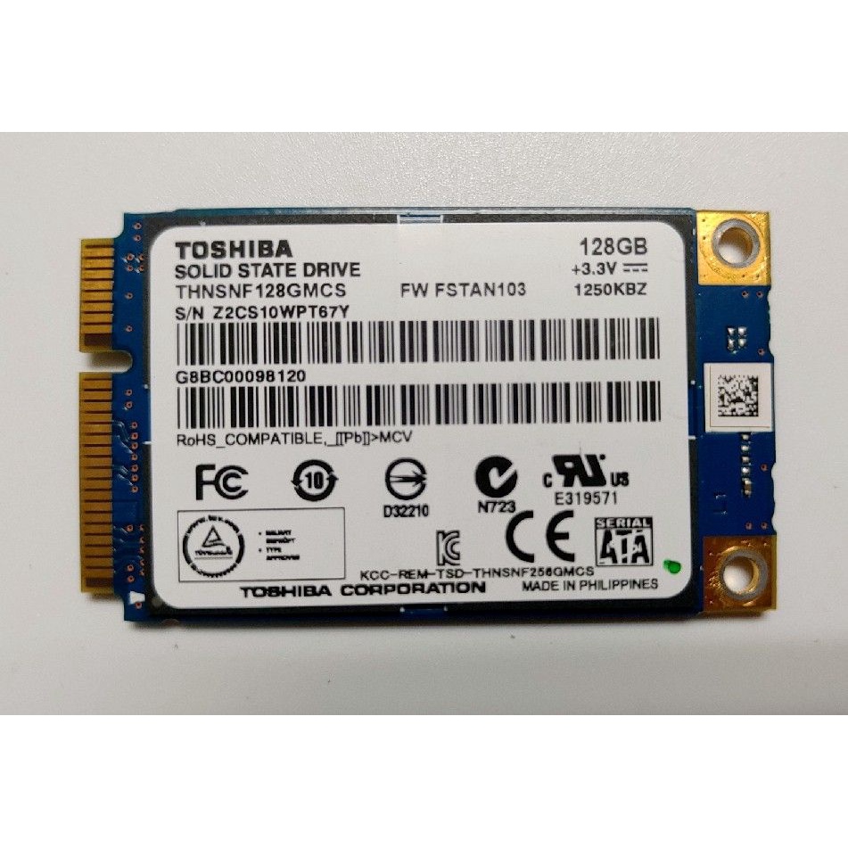 東芝TOSHIBA MSATA介面SSD 固態硬碟128GB | 蝦皮購物