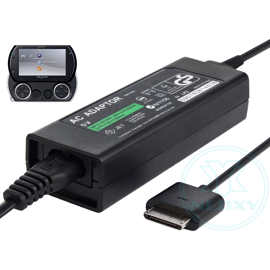 適用於PSP Go的快速充電器，帶有2合1 USB數據同步傳輸的壁式交流電源 