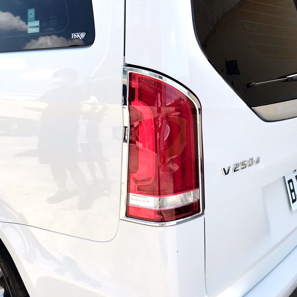 圓夢工廠 Benz 賓士 Marco Polo 馬可波羅 V220 V250 V300 鍍鉻銀 車燈框 後燈框 尾燈框 | 蝦皮購物