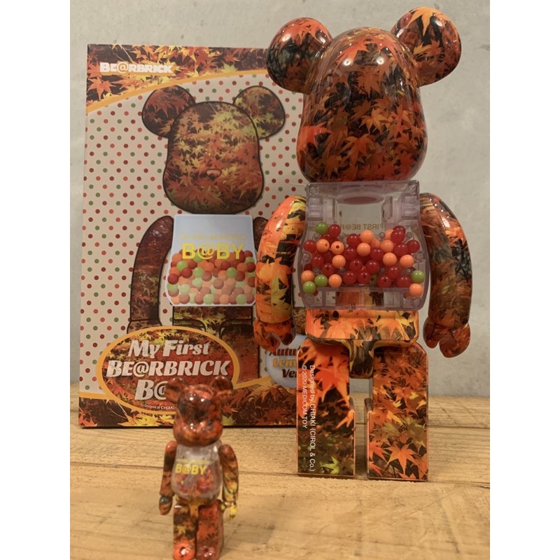 BE@RBRICK MY FIRST B@BY 楓葉千秋400%+100% | 蝦皮購物