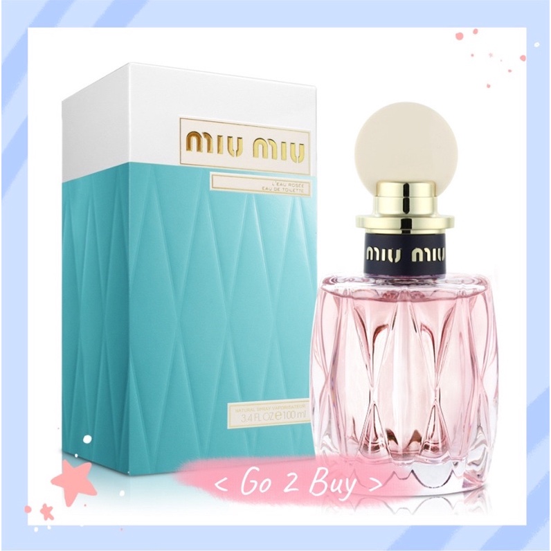 Miu Miu】L'eau Rosee 粉色嬉遊淡香水100ml | 蝦皮購物