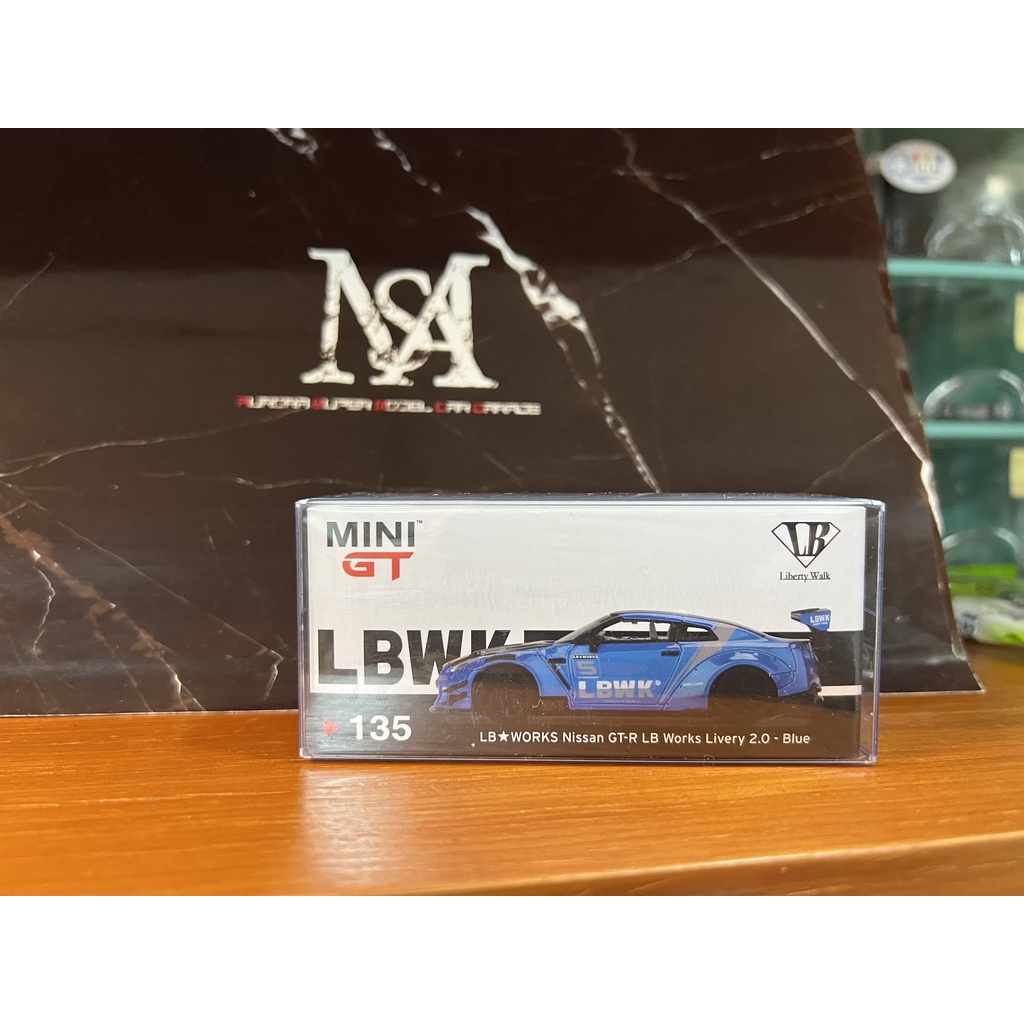 MINI GT 1/64 LB WORKS Nissan GT-R (R35) Blue #135 | 蝦皮購物