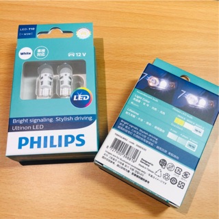 Philips Car Light LED T10 W5W 6000K 12V 11961 12791 Ultinon LED Signaling  Bulb