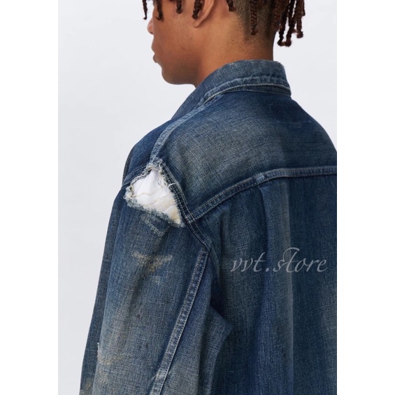 NEIGHBORHOOD 22AW SAVAGE DENIM TYPE-2 JK . CO 破壞水洗牛仔外套夾克| 蝦皮購物