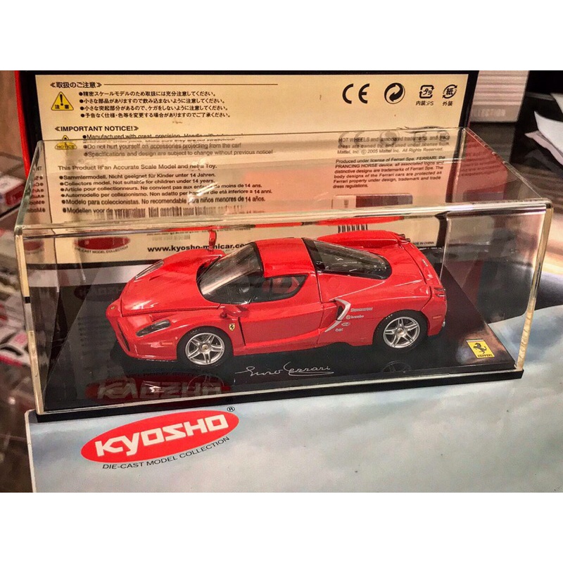 絕版超美品Kyosho 1/43 Ferrari enzo 測試車引擎可開1:43 京商法拉利恩