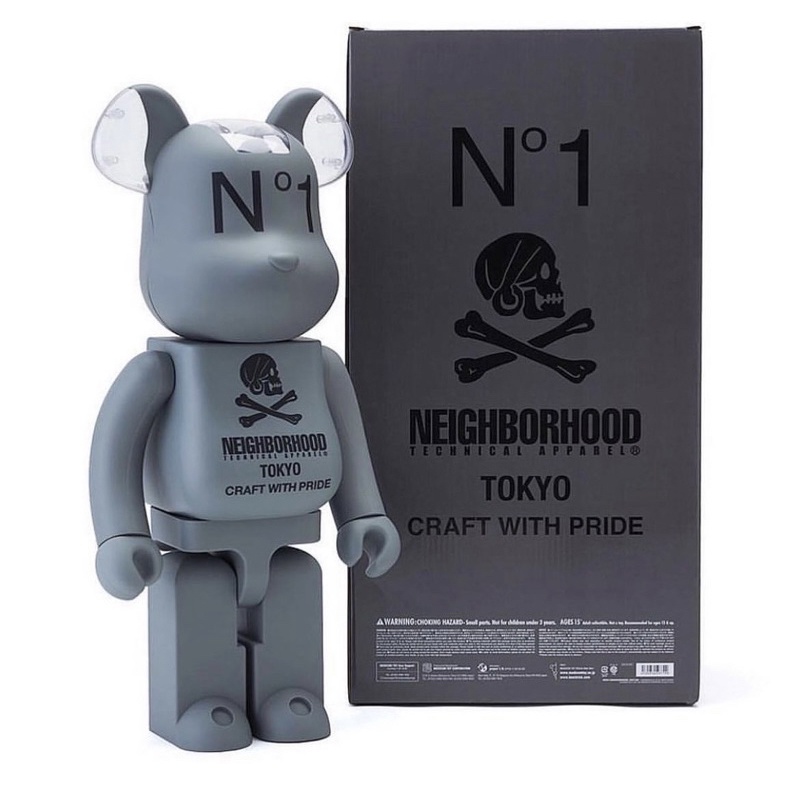 全新現貨未拆正品BE@RBRICK BEARBRICK 1000% 庫柏力克熊Neighborhood