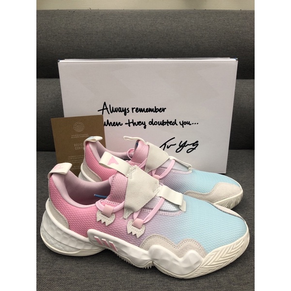 【Mark】現貨adidas Trae Young 1 “Icee” H68998 粉藍白 冰淇淋 愛迪達低筒籃球鞋