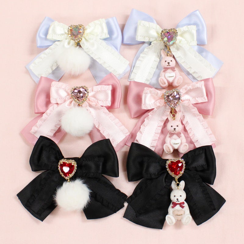 Amavel アマベル日本專櫃正品Fluffy Jewels Bunnyリボンクリップ Amavel アマベル日本專櫃正品Fluffy Jewels Bunnyリボンクリップ