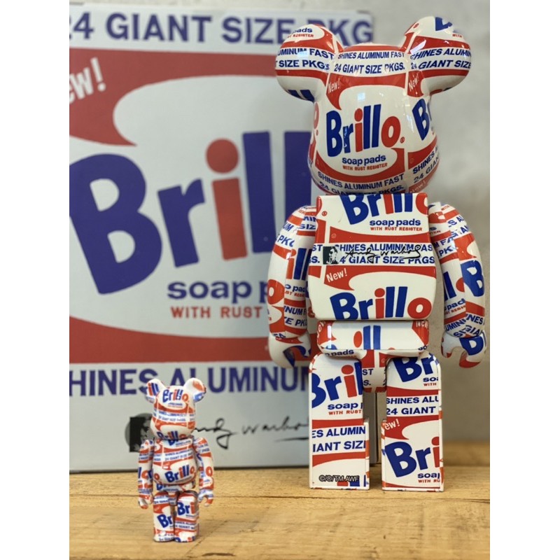 BE@RBRICK ANDY WARHOL “Brillo” 洗衣粉400%+100% | 蝦皮購物