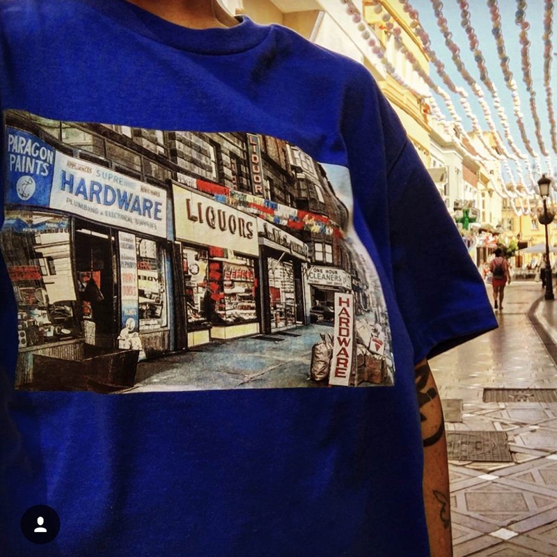 全新正品美國Supreme 街景圖照片款Taped 18ss hardware tee | 蝦皮購物