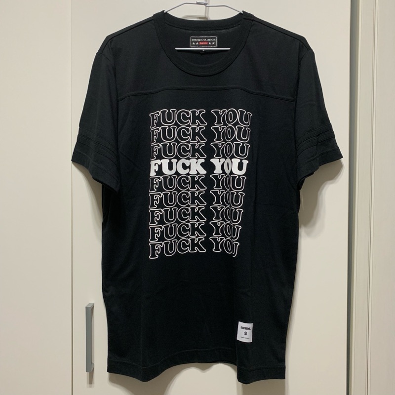 Supreme HYSTERIC GLAMOUR Fuck You Football Tee 聯名全新短T | 蝦皮購物