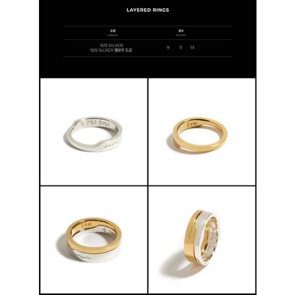 wonderwall LAYERED RINGS ASTRO