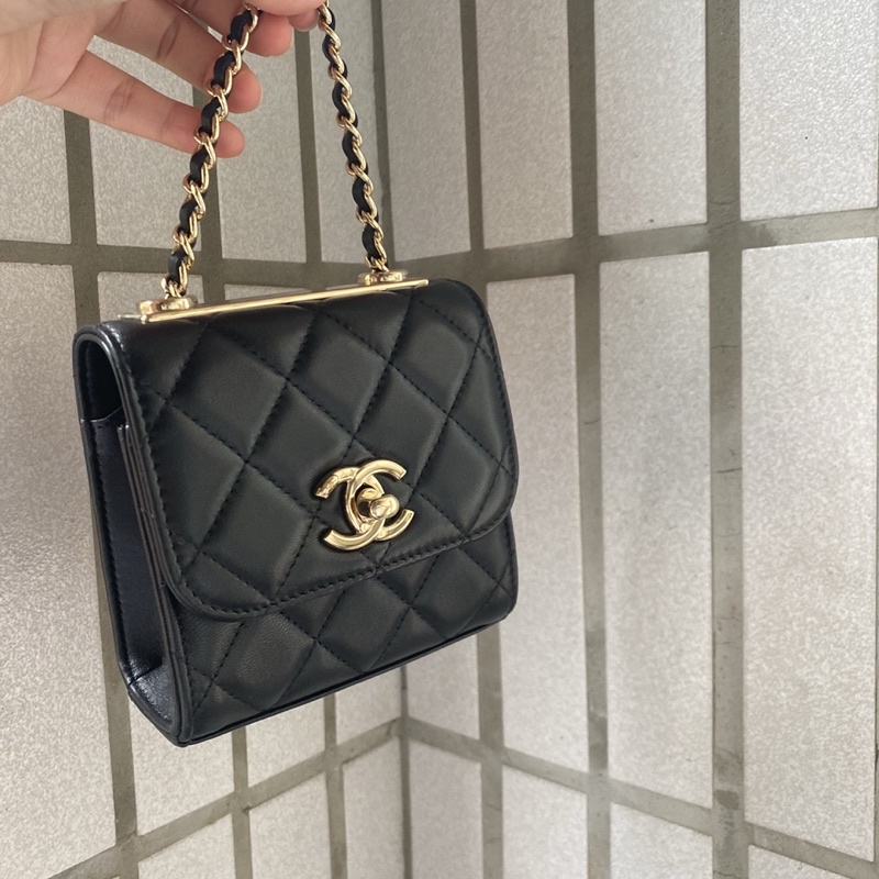 [限時優惠！當天出貨]Chanel Trendy cc mini 黑色 | 蝦皮購物