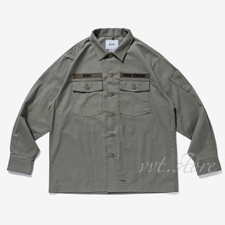 WTAPS 21AW BUDS / LS / COTTON. SERGE 長袖襯衫外套| 蝦皮購物