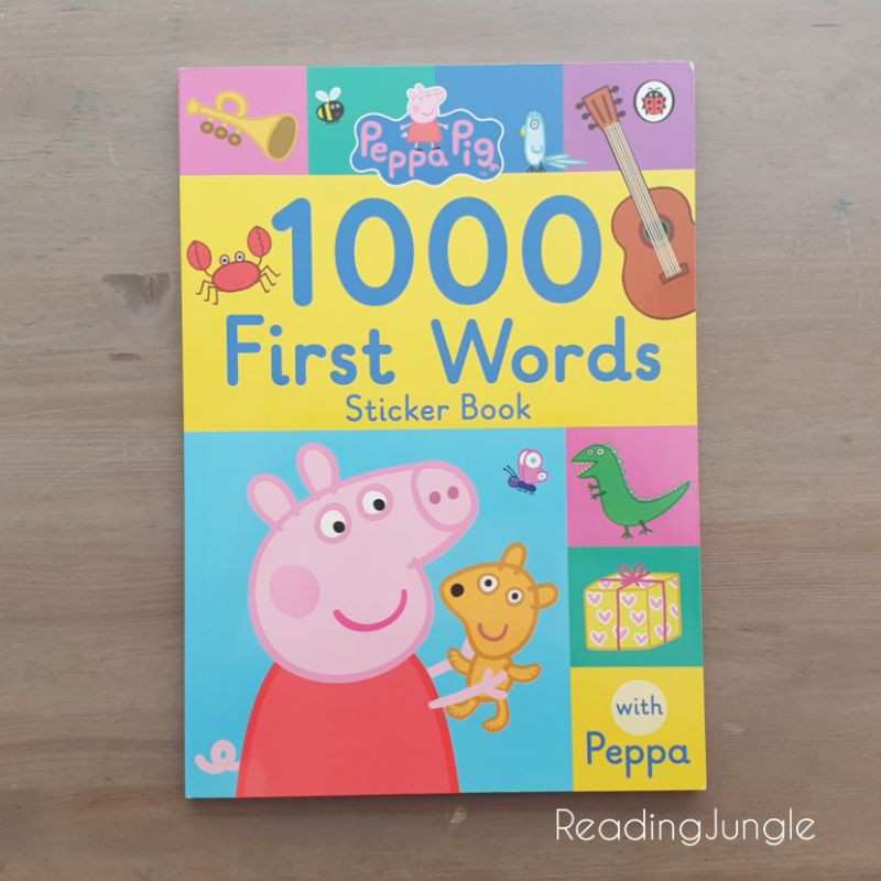 Words　First　Book　佩佩豬1000個單字貼紙書旅行好物Peppa　Pig　Sticker　1000　蝦皮購物
