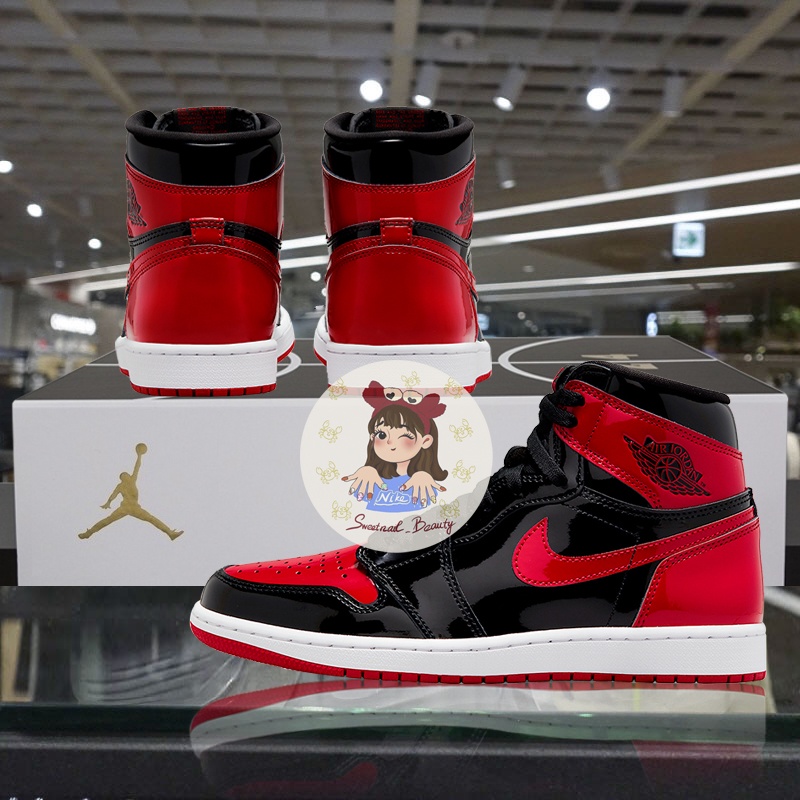Air Jordan 1 OG Patent Bred 黑紅禁穿漆皮AJ1 高筒籃球鞋555088-063