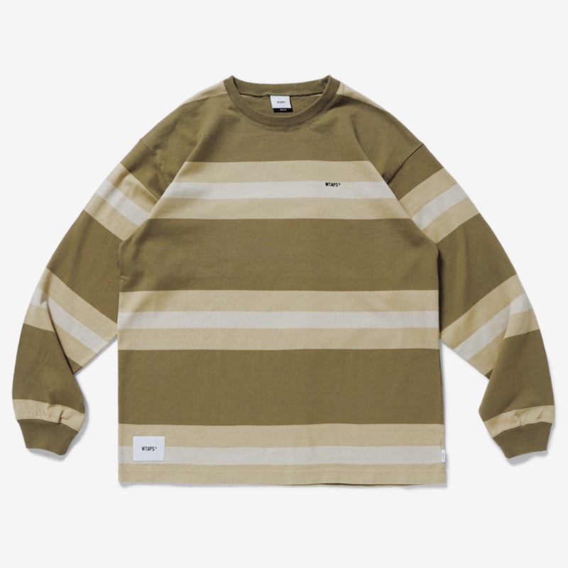 WTAPS 20SS VATOS LS / TEE. COTTON 條紋長袖T恤| 蝦皮購物
